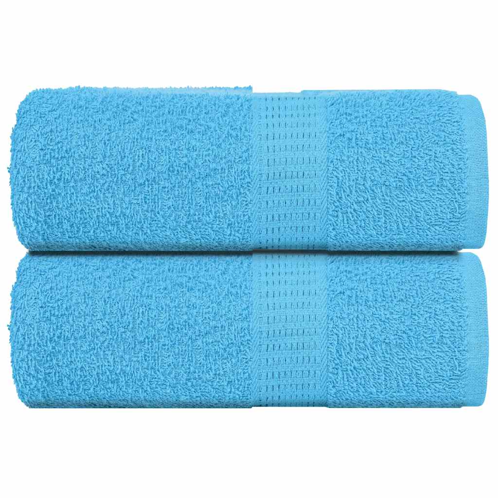 vidaXL Guest Towels 2 pcs Turquoise 30x50 cm 360 gsm 100% Cotton