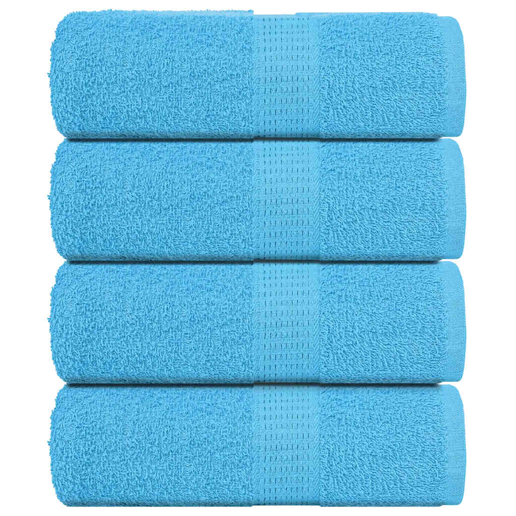 vidaXL Guest Towels 4 pcs Turquoise 30x50 cm 360 gsm 100% Cotton