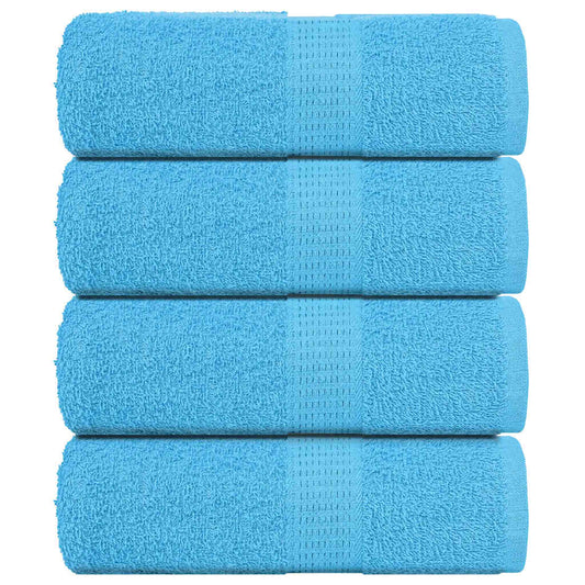 vidaXL Guest Towels 4 pcs Turquoise 30x50 cm 360 gsm 100% Cotton