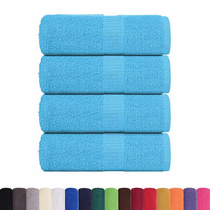 vidaXL Guest Towels 4 pcs Turquoise 30x50 cm 360 gsm 100% Cotton