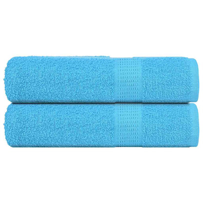 vidaXL Hand Towels "FROGN" 2 pcs Turquoise 50x100 cm 360 gsm