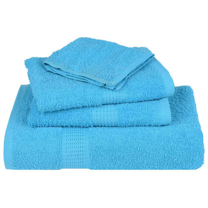 vidaXL Hand Towels "FROGN" 2 pcs Turquoise 50x100 cm 360 gsm