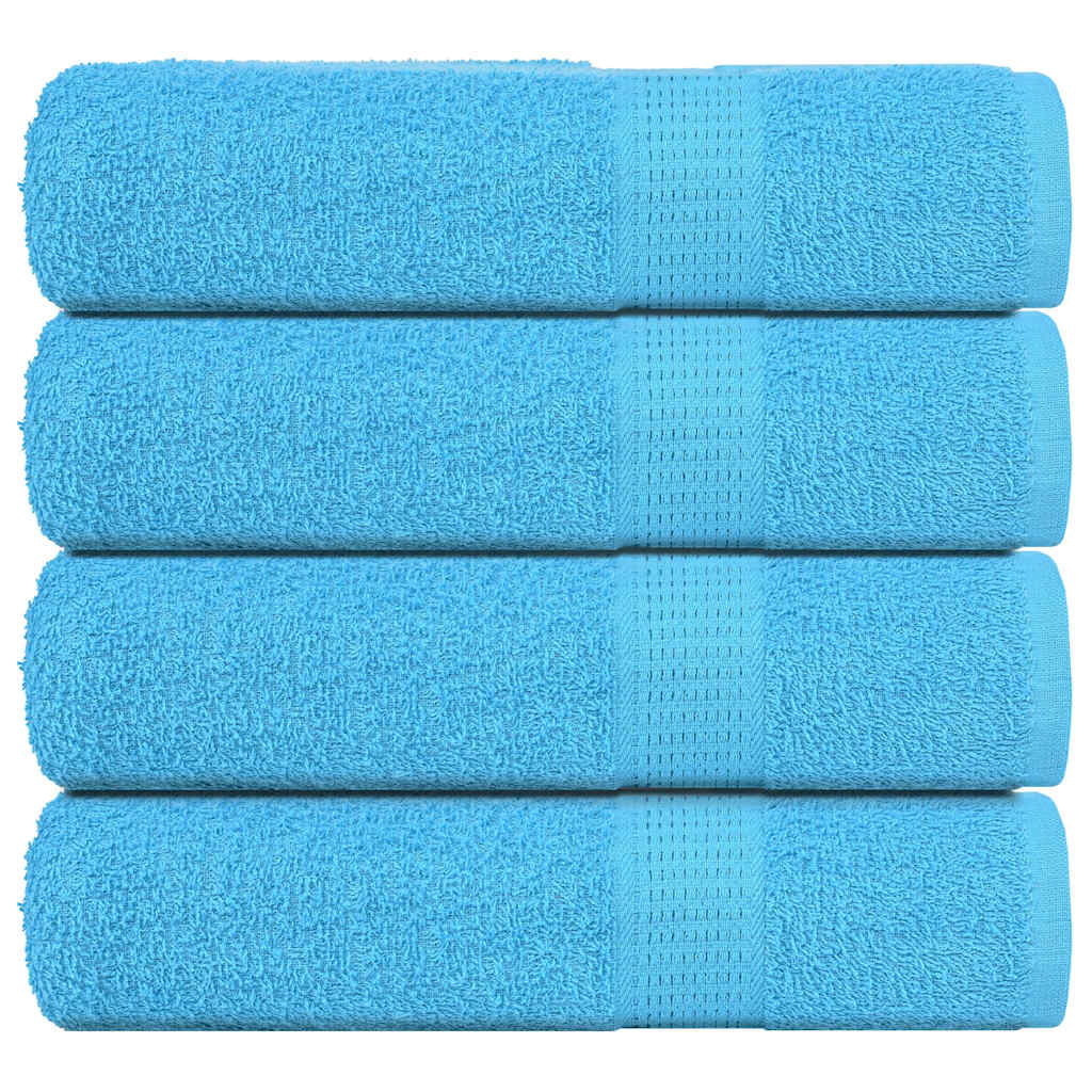 vidaXL Hand Towels "FROGN" 4 pcs Turquoise 50x100 cm 360 gsm