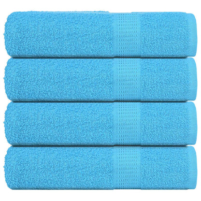 vidaXL Hand Towels "FROGN" 4 pcs Turquoise 50x100 cm 360 gsm