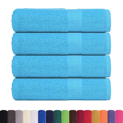 vidaXL Hand Towels 4 pcs Turquoise 50x100 cm 360 gsm 100% Cotton