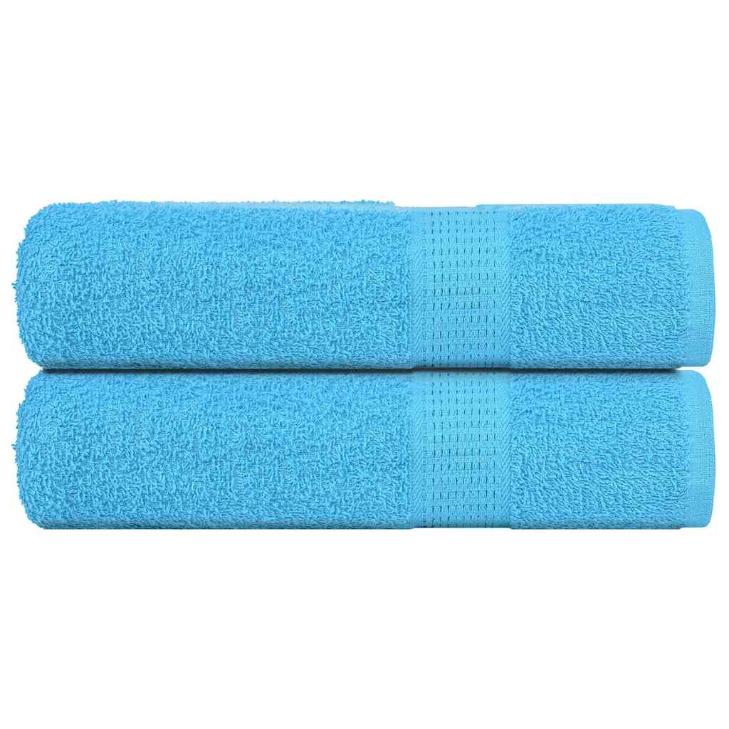 vidaXL Shower Towels "FROGN" 2 pcs Turquoise 70x140 cm 360 gsm