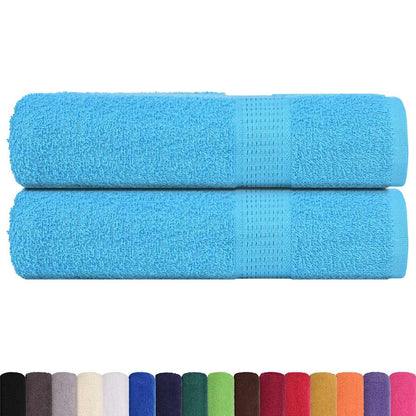 vidaXL Shower Towels "FROGN" 2 pcs Turquoise 70x140 cm 360 gsm
