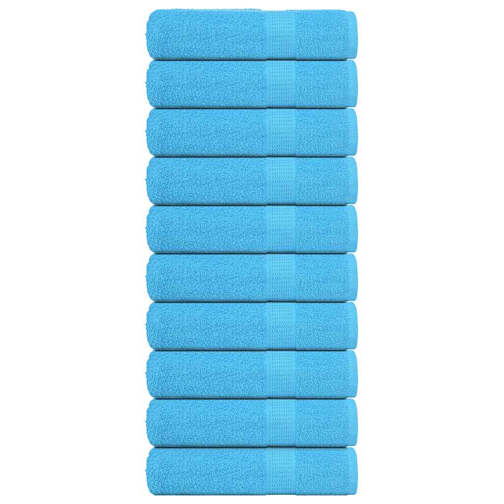 vidaXL Shower Towels "FROGN" 10 pcs Turquoise 70x140 cm 360 gsm