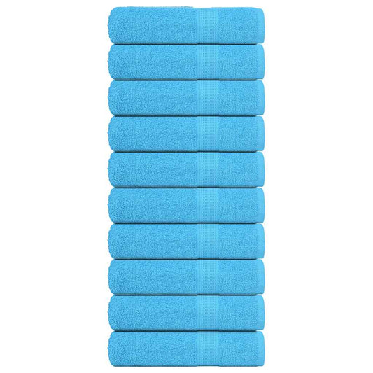 vidaXL Shower Towels "FROGN" 10 pcs Turquoise 70x140 cm 360 gsm