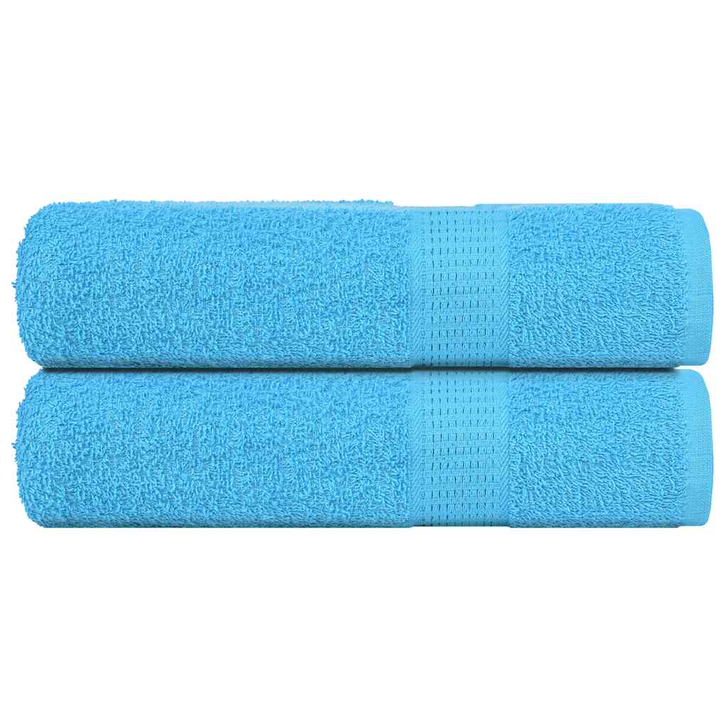 vidaXL Bath Towels 2 pcs Turquoise 100x150 cm 360 gsm 100% Cotton
