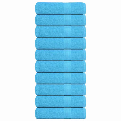vidaXL Bath Towels "FROGN" 10 pcs Turquoise 100x150 cm 360 gsm