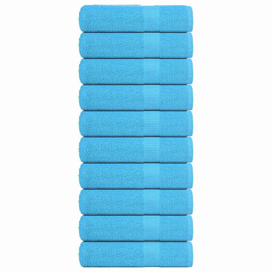 vidaXL Bath Towels "FROGN" 10 pcs Turquoise 100x150 cm 360 gsm