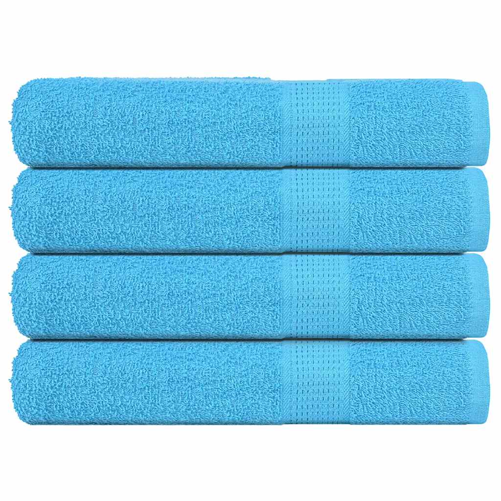 vidaXL Sauna Towels "FROGN" 4 pcs Turquoise 80x200 cm 360 gsm