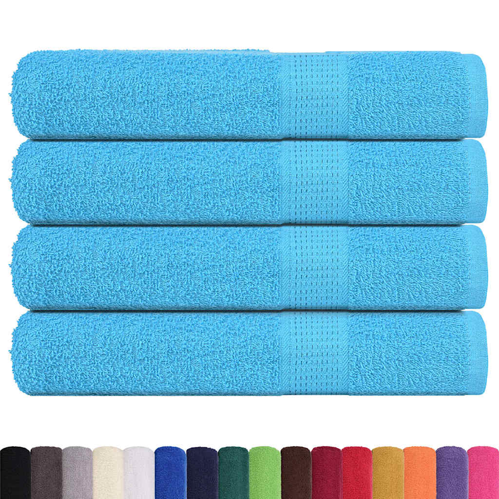 vidaXL Sauna Towels "FROGN" 4 pcs Turquoise 80x200 cm 360 gsm