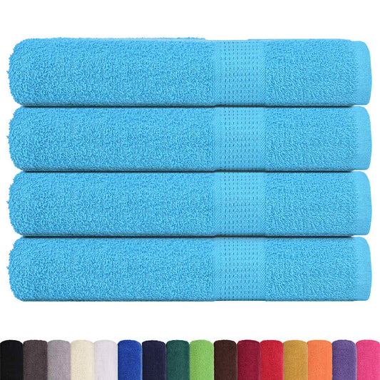 vidaXL Sauna Towels "FROGN" 4 pcs Turquoise 80x200 cm 360 gsm