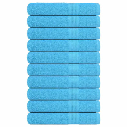 vidaXL Sauna Towels "FROGN" 10 pcs Turquoise 80x200 cm 360 gsm