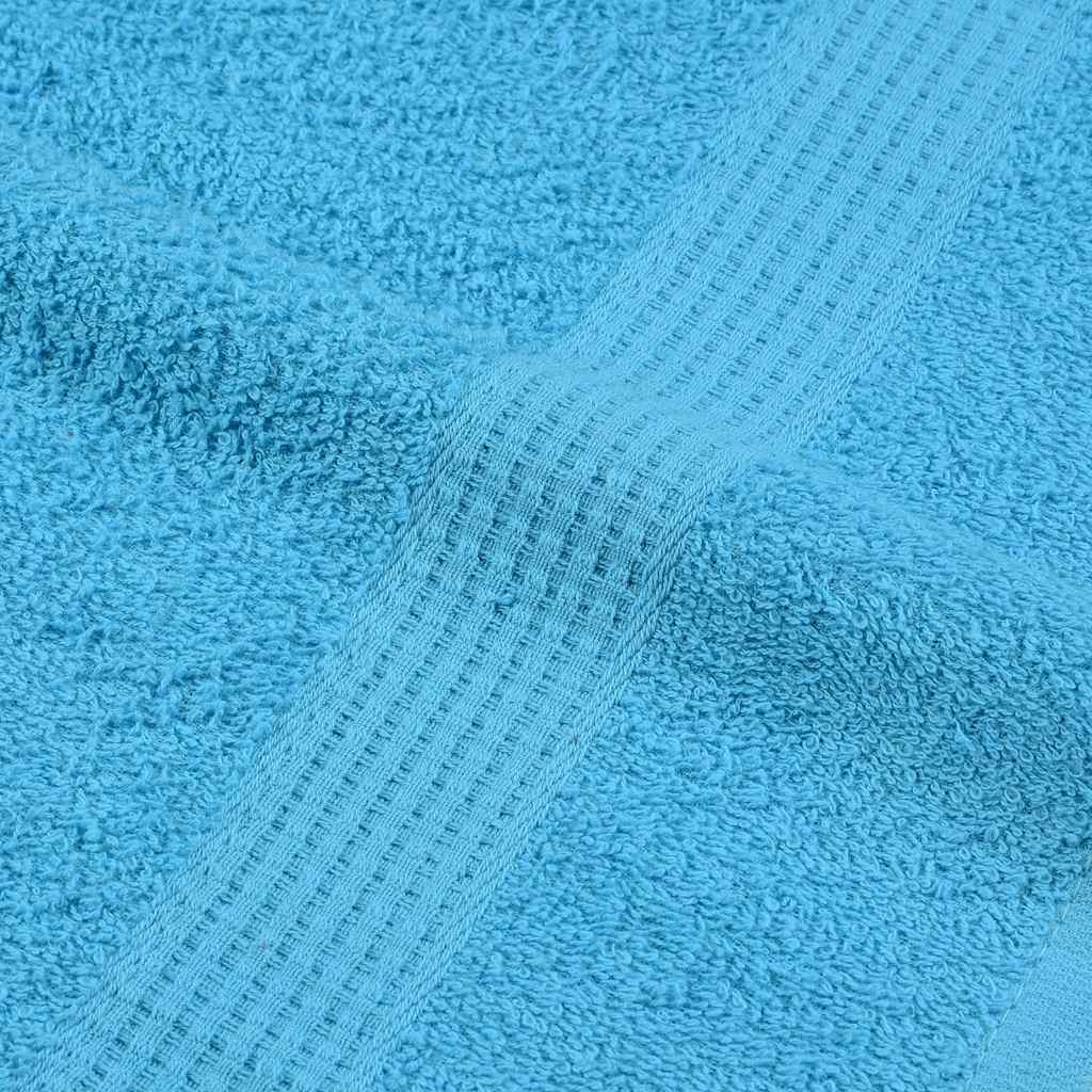 vidaXL Sauna Towels "FROGN" 10 pcs Turquoise 80x200 cm 360 gsm