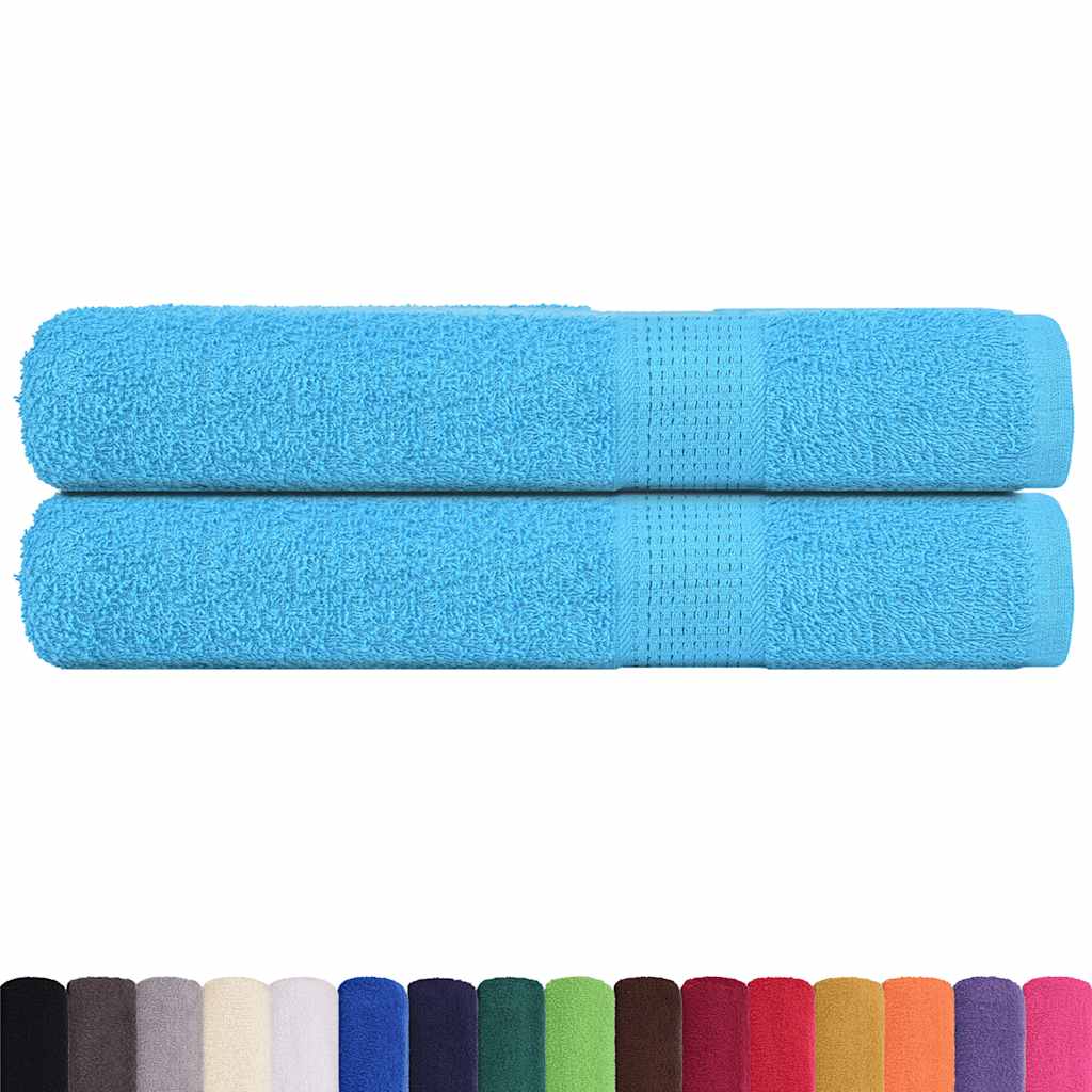 vidaXL Towels "FROGN" 2 pcs Turquoise 100x200 cm 360 gsm