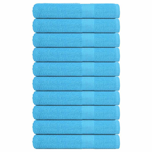 vidaXL Towels "FROGN" 10 pcs Turquoise 100x200 cm 360 gsm