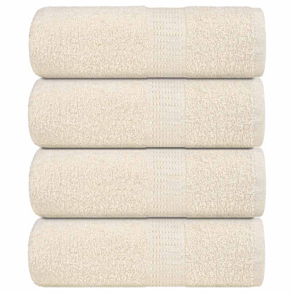 vidaXL Soap Towels 4 pcs Cream 30x30 cm 360 gsm 100% Cotton
