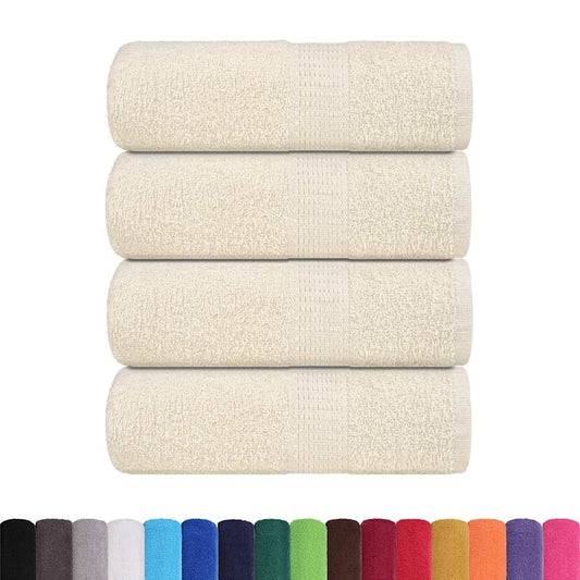 vidaXL Wash Towels "FROGN" 4 pcs Cream 30x30 cm 360 gsm