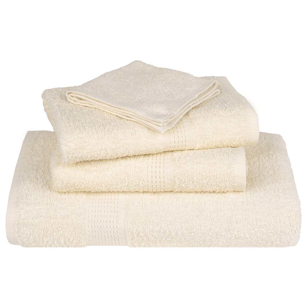 vidaXL Soap Towels 4 pcs Cream 30x30 cm 360 gsm 100% Cotton