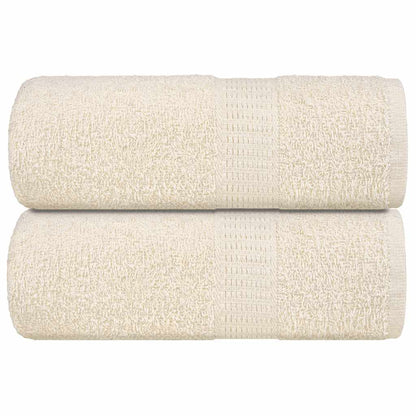 vidaXL Guest Towels 2 pcs Cream 30x50 cm 360 gsm 100% Cotton