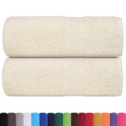 vidaXL Guest Towels 2 pcs Cream 30x50 cm 360 gsm 100% Cotton