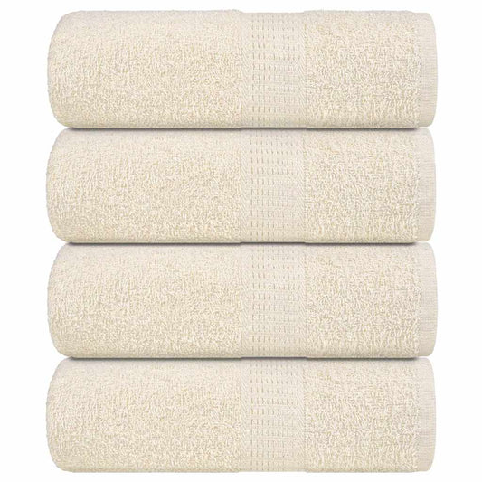 vidaXL Guest Towels "FROGN" 4 pcs Cream 30x50 cm 360 gsm