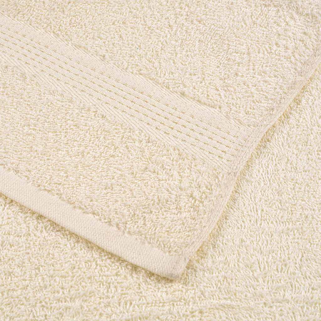 vidaXL Hand Towels 10 pcs Cream 50x100 cm 360 gsm 100% Cotton