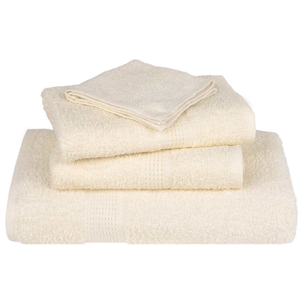 vidaXL Shower Towels 2 pcs Cream 70x140 cm 360 gsm 100% Cotton