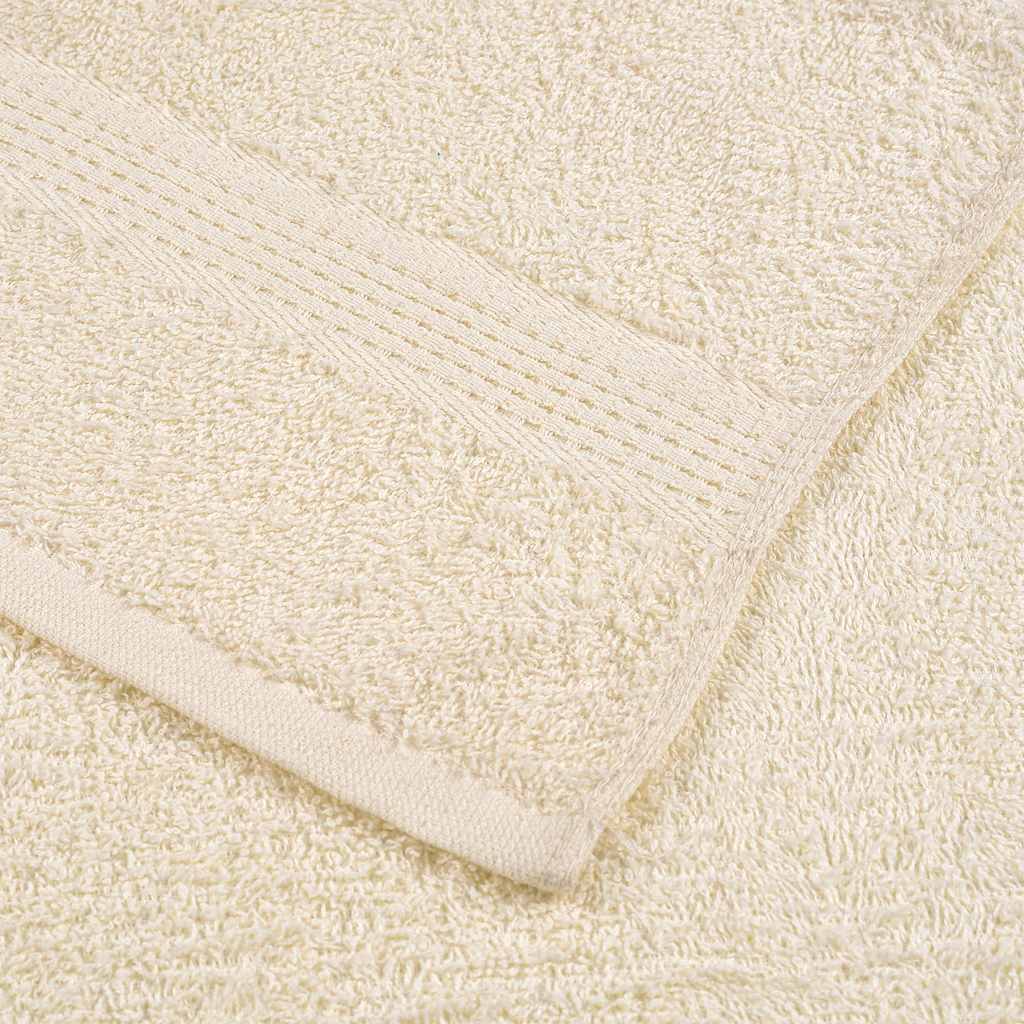vidaXL Shower Towels "FROGN" 4 pcs Cream 70x140 cm 360 gsm