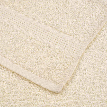 vidaXL Shower Towels "FROGN" 10 pcs Cream 70x140 cm 360 gsm