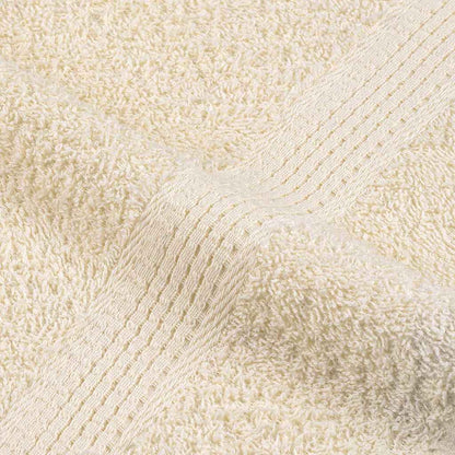 vidaXL Bath Towels "FROGN" 2 pcs Cream 100x150 cm 360 gsm