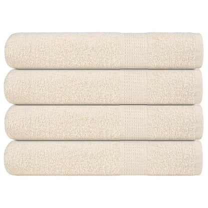 vidaXL Sauna Towels "FROGN" 4 pcs Cream 80x200 cm 360 gsm