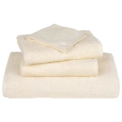 vidaXL Sauna Towels "FROGN" 10 pcs Cream 80x200 cm 360 gsm