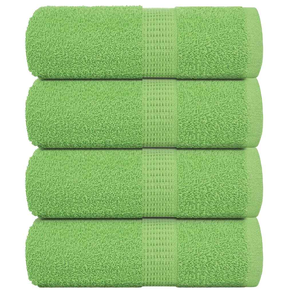 vidaXL Soap Towels 4 pcs Apple Green 30x30 cm 360 gsm 100% Cotton