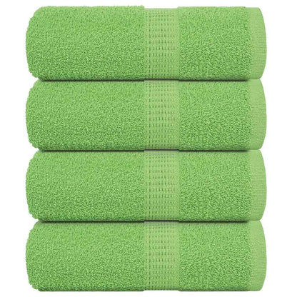 vidaXL Soap Towels 4 pcs Apple Green 30x30 cm 360 gsm 100% Cotton