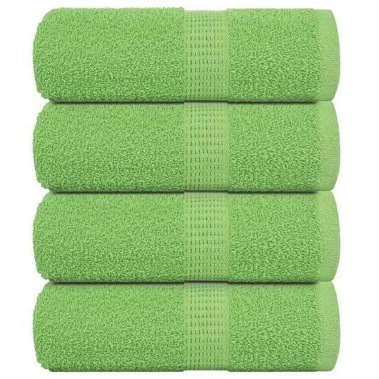 vidaXL Wash Towels "FROGN" 4 pcs Apple Green 30x30 cm 360 gsm