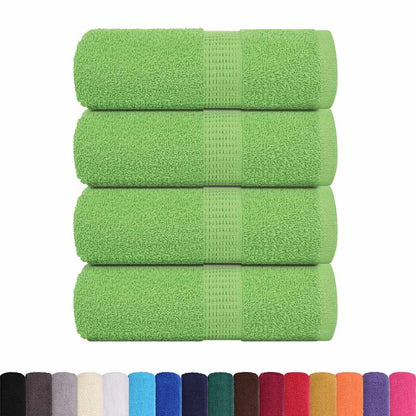 vidaXL Soap Towels 4 pcs Apple Green 30x30 cm 360 gsm 100% Cotton