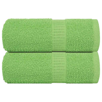 vidaXL Guest Towels "FROGN" 2 pcs Apple Green 30x50 cm 360 gsm