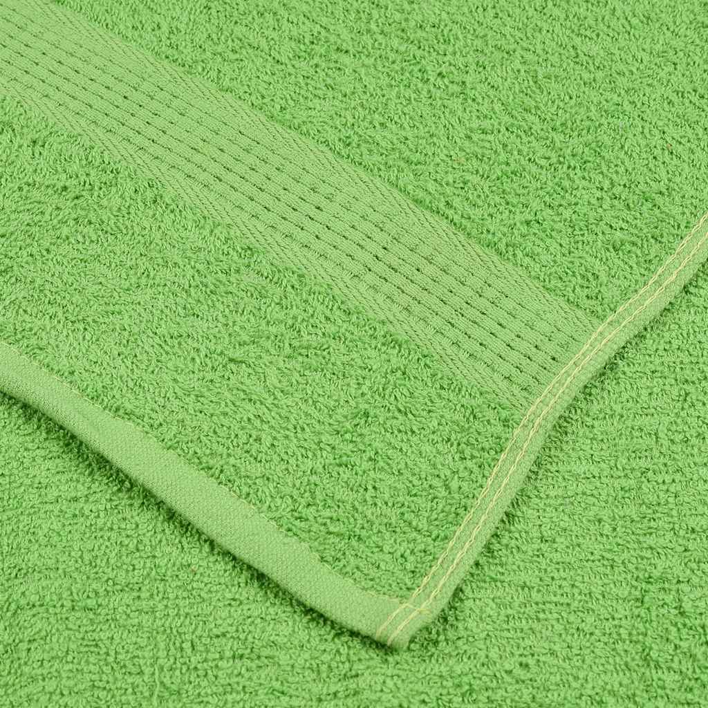 vidaXL Guest Towels "FROGN" 2 pcs Apple Green 30x50 cm 360 gsm