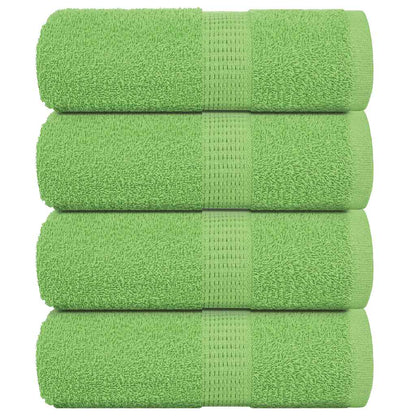 vidaXL Guest Towels "FROGN" 4 pcs Apple Green 30x50 cm 360 gsm