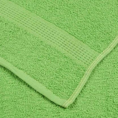 vidaXL Hand Towels "FROGN" 10 pcs Apple Green 50x100 cm 360 gsm