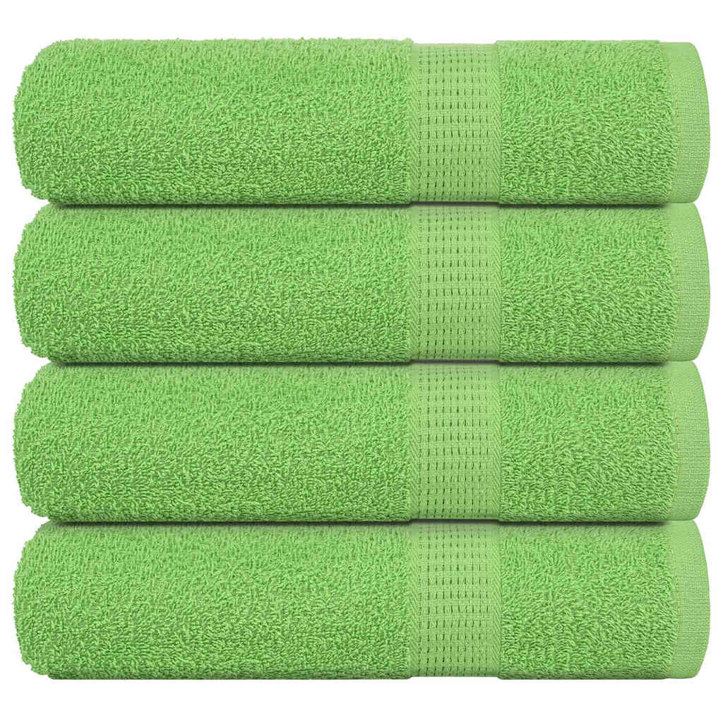 vidaXL Shower Towels "FROGN" 4 pcs Apple Green 70x140 cm 360 gsm