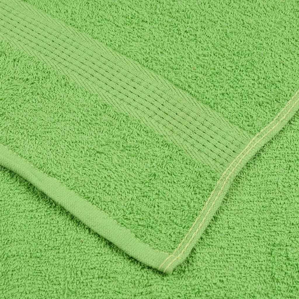 vidaXL Shower Towels "FROGN" 10 pcs Apple Green 70x140 cm 360 gsm