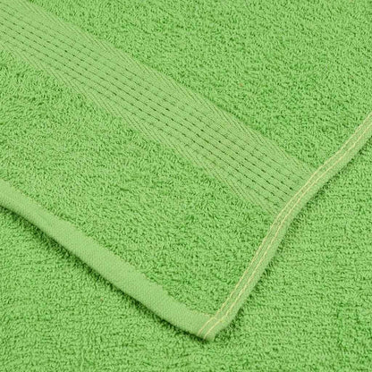 vidaXL Shower Towels "FROGN" 10 pcs Apple Green 70x140 cm 360 gsm