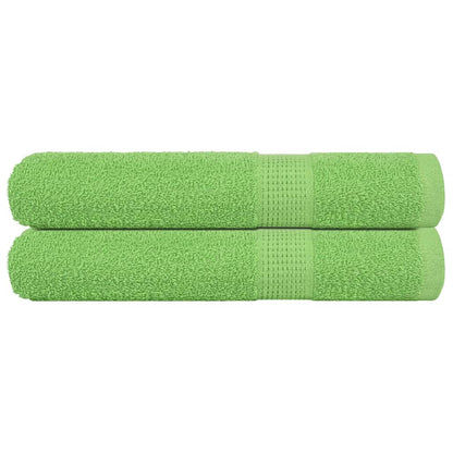 vidaXL Sauna Towels 2 pcs Apple Green 80x200 cm 360 gsm 100% Cotton