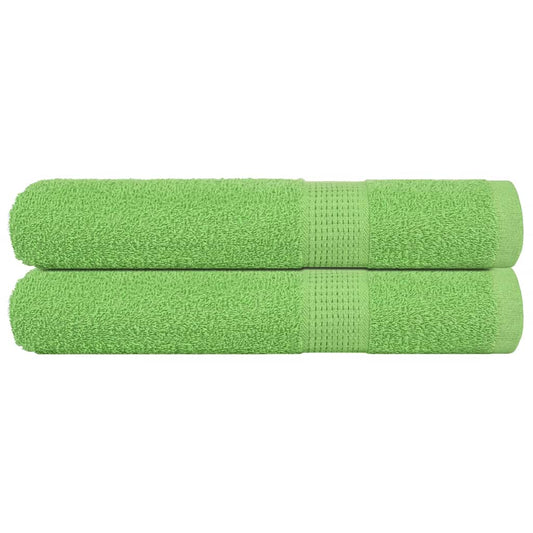 vidaXL Sauna Towels "FROGN" 2 pcs Apple Green 80x200 cm 360 gsm