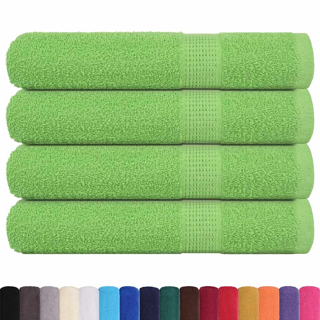 vidaXL Sauna Towels "FROGN" 4 pcs Apple Green 80x200 cm 360 gsm